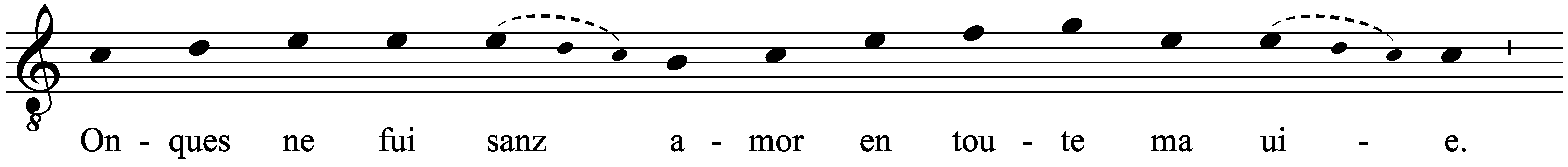 Work musical notation